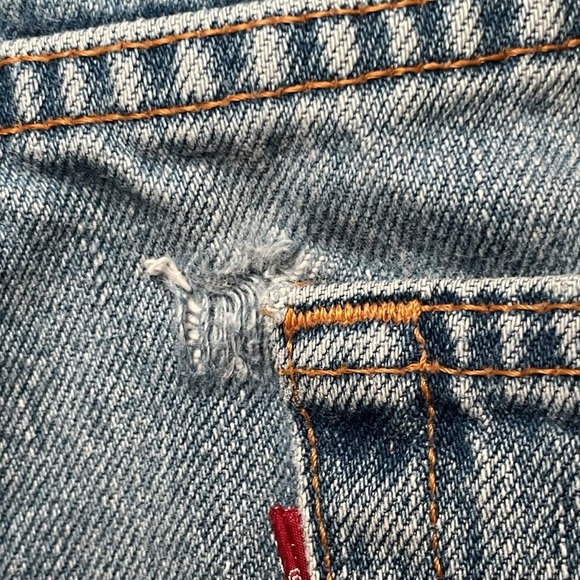 Vtg 90s LEVI LEVI’S 505 Men’s 42x30  Denim Jeans Medium Wash Classic Casual READ - Picture 11 of 13